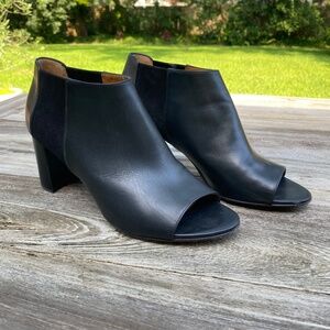 Aquatalia Shaw Anil‎ Calf Ankle Open Toe Bootie Size 7.5